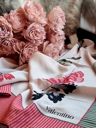Foulard valentino vintage - vintage, seta
