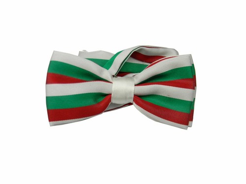 Papillon uomo righe - a, bianco