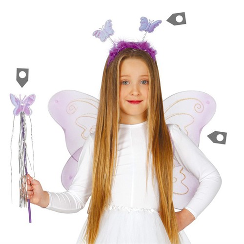 Set ali farfalla lilla - farfalla, con