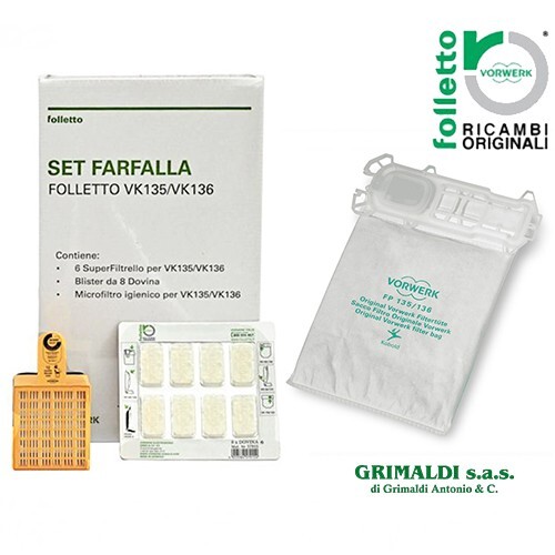Set farfalla 135 - set, 136