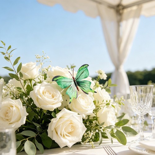 Farfalla seta decorazione - farfalla,