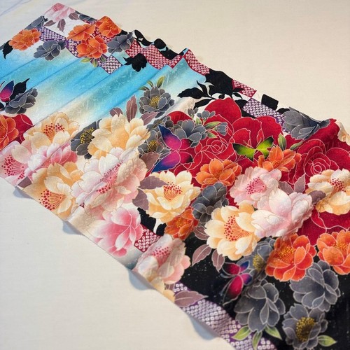 Kyo yuzen patch kimono - kyo,